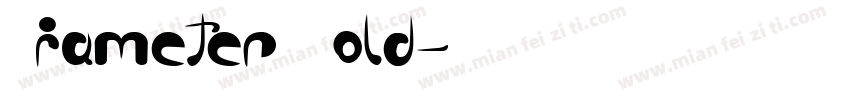 Diameter Bold字体转换